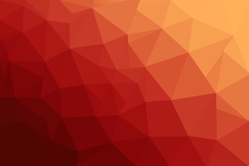 Abstract polygonal mosaic background. Multicolor low poly gradient background. Red polygon background