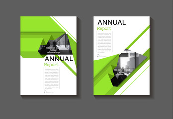 green  layout cover abstract background  design modern book  Brochure template,annual report, magazine and flyer Vector a4