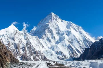 Deurstickers Gasherbrum K2 bergtop, op een na hoogste berg ter wereld, K2 trektocht, Pakistan, Azië