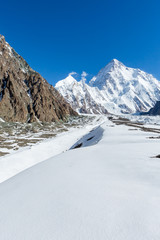 K2 mountain peak, second highest mountain in the world, K2 trek, Pakistan, Asia