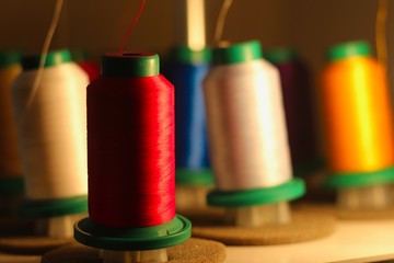 Embroidery thread texture background