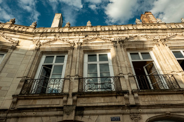 Fototapeta na wymiar baroque house facade of old historical houses