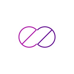 Letter ea logo design vector