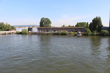 Part of Schierstein Bridge under construction