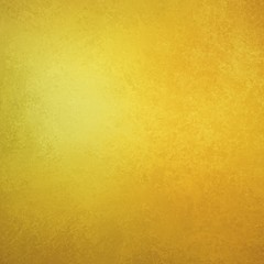 Gold background, shiny yellow texture in old vintage background design that is elegant and luxurious