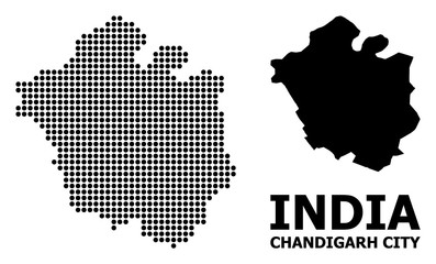 Pixelated Pattern Map of Chandigarh City