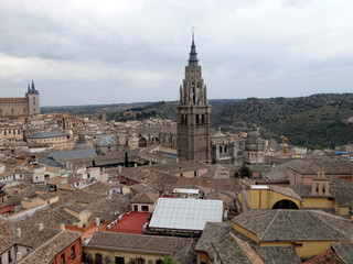 Obraz premium Panorámica de la ciudad de Toledo, España