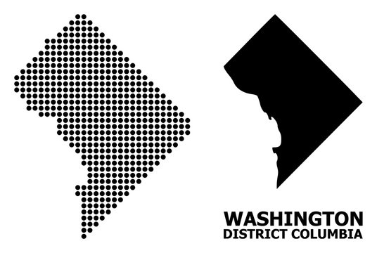 Dot Mosaic Map of District Columbia