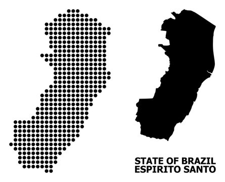 Pixelated Pattern Map of Espirito Santo State