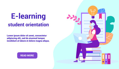 Communicates Online. Advertising Image for Site.