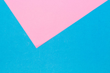 Pink and dlue color paper texture background. Trend colors, geometric paper background. Colorful of...