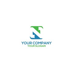 N plumbing logo design vector