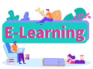 Man Sit in Chair with Laptop. Woman with Tablet.