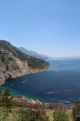 Obraz premium View of the bay Riviera Makarska Croatia