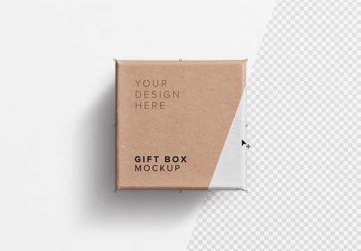 Free Craft Gift Box Packaging Mockup - Free Mockup Zone