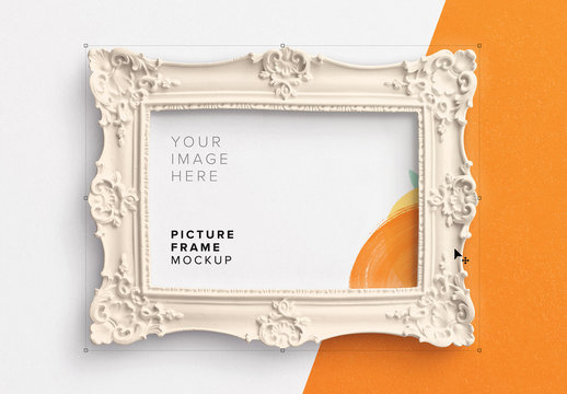 Ornate Picture Frame Mockup