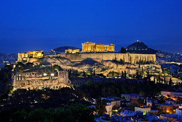 Fototapeta premium The Acropolis of Athens in the 