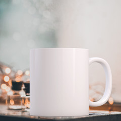 White Mug Mockup. Perfect for businesses selling mugs, just overlay your quote or design on to the image.