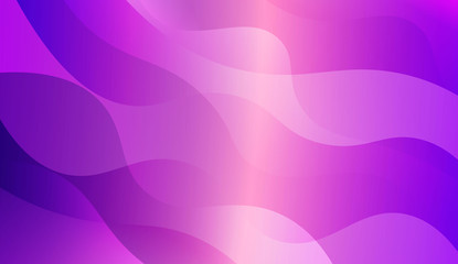 Futuristic Blue Purple Color Design Geometric Wave Shape. For Elegant Pattern Cover Book. Vector Illustration with Color Gradient.