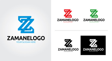 Z letter creative and minimalist logo template Set