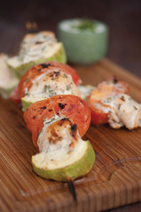 Brochettes de zucchini 