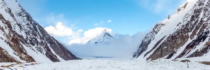 Tuinposter K2 K2 bergtop, op een na hoogste berg ter wereld, K2 trektocht, Pakistan, Azië