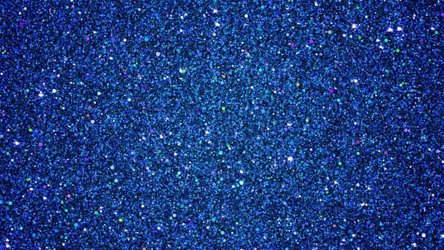 Sparkling Blue Topaz Glitter Particles. Seamlessly looping animated background.