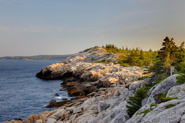 Fototapeta na wymiar Rocks at Herring Cove, Nova Scotia