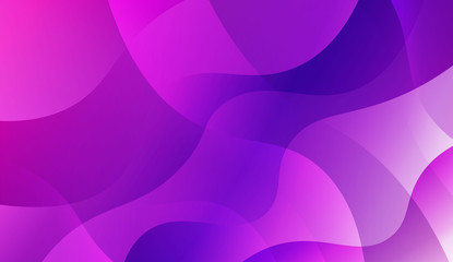 Futuristic Blue Purple Color Design Geometric Wave Shape. For Elegant Pattern Cover Book. Vector Illustration with Color Gradient.