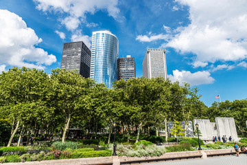 Obraz premium East Coast Memorial in Battery Park, New York City, USA