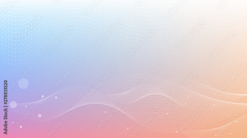 Poster gradient halftone pattern vector illustration. white dots, blue halftone texture. background of art.