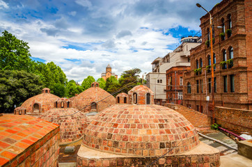 Old sulfur Baths in historical center of Tbilisi, Georgia