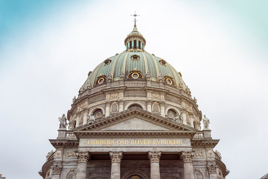 Exterior of Frederiks Kirke or Frederik's Church, Copenhagen, Denmark