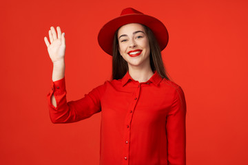 portrait of young woman in a hat