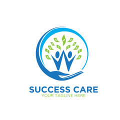 business grow success logo designs