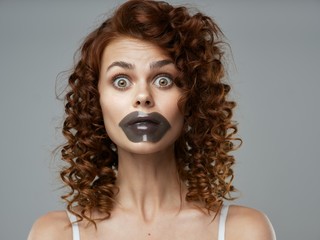 beautiful woman bare shoulders clean skin