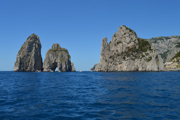 Fototapeta na wymiar Italian jagged cliffs