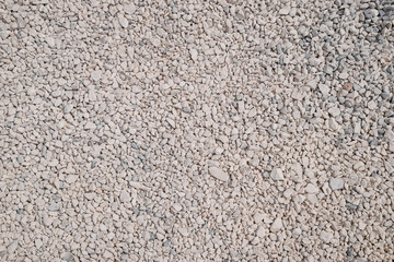 Background texture white crushed stone