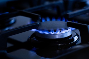 Gas Burners with Blue Flames