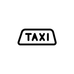 flat line taxi icon symbol sign, logo template, vector, eps 10