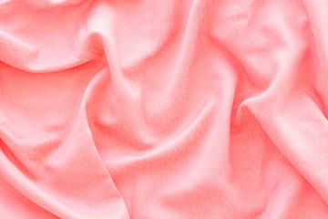 Abstract pink fabric texture pattern top view mockup