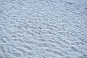 Footprints on the beach