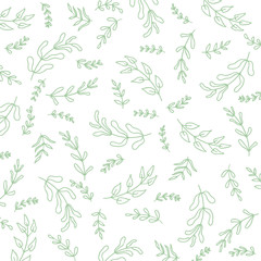 Summer spring floral seamless pattern, flat design for use as background, wrapping paper or wallpaper