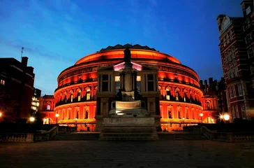 Foto op Canvas Night view of Royal Albert Hall, located in Kensington in London. © Sampajano-Anizza