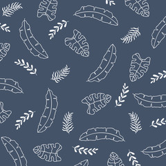 Summer spring floral seamless pattern, flat design for use as background, wrapping paper or wallpaper