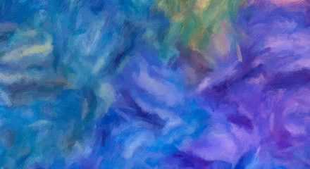 Bright graphic watercolor background. Art design with little liquid effect. Good for decoration of print production. Warm and cool artwork design. Chaotic elements.