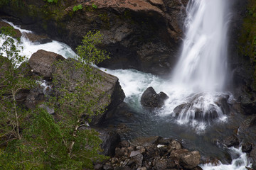 beautiful natural landscapes of waterfalls with clean and pure waters