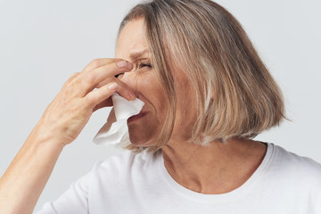 woman with headache