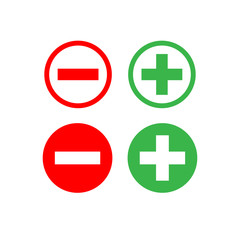 Plus And Minus icon vector symbol illustration