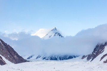 Sommet de la montagne K2, deuxième plus haute montagne du monde, randonnée K2, Pakistan, Asie